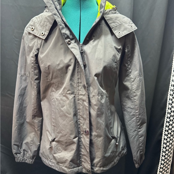 Michael Kors Jackets & Blazers - Michael Kors Gray Utility Jacket with Yellow Accents